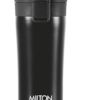 Milton Coffee Mug Thermosteel Hot or Cold Insulated Flask, 350 ml, Black | Leak Proof | Rust Proof | Tea Mug | Soup Flask | Juice Mug | Water Flask | Easy Grip | Easy to Carry